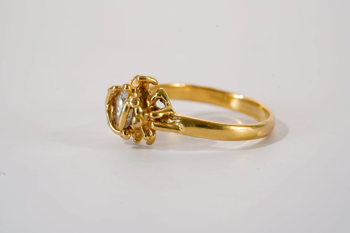 Bague Jourdan en plaqué Or avec pierre de Zirconium Ma boutique