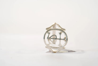 Bague ronde en Argent avec symboles Ma boutique