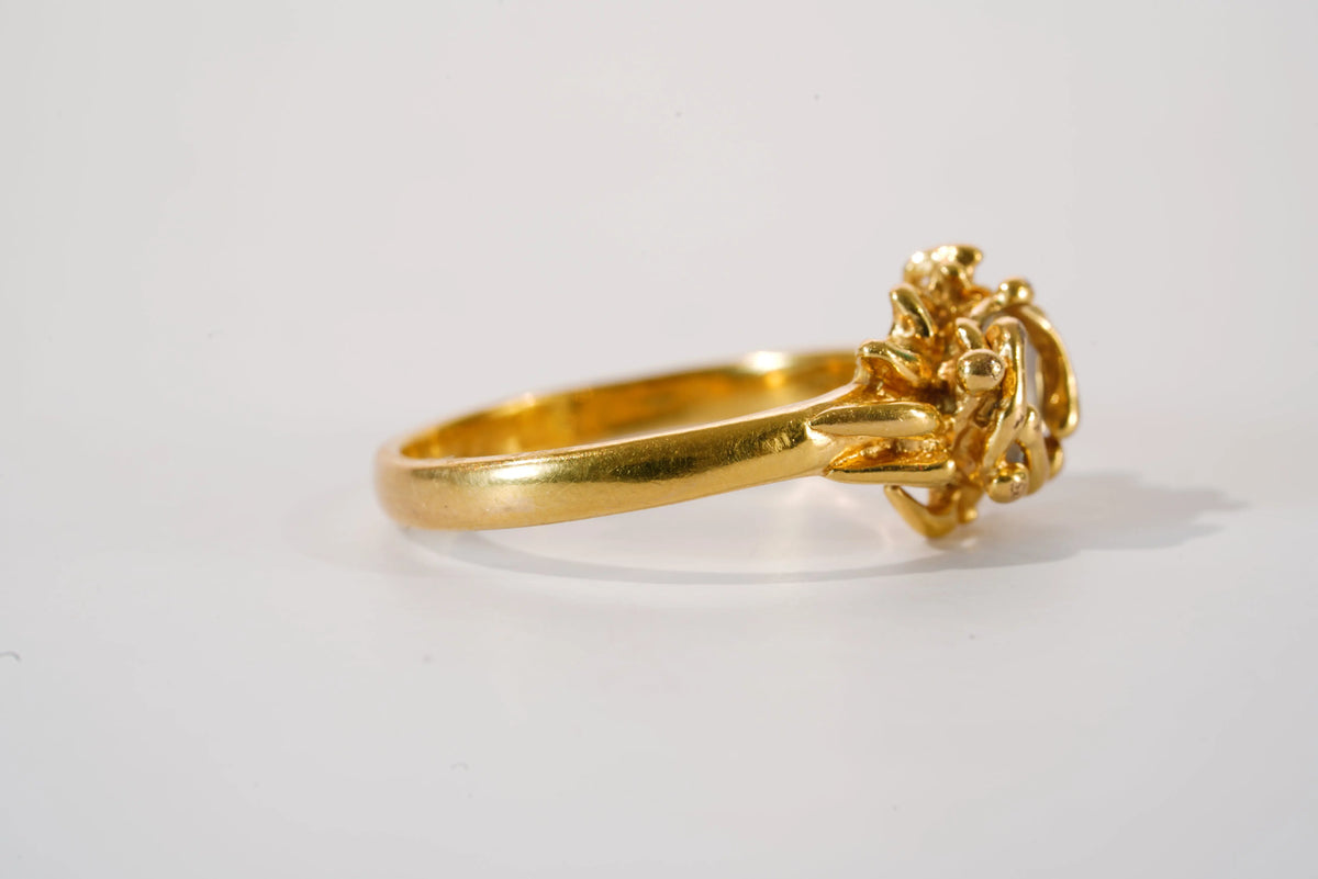 Bague Jourdan en plaqué Or avec pierre de Zirconium Ma boutique