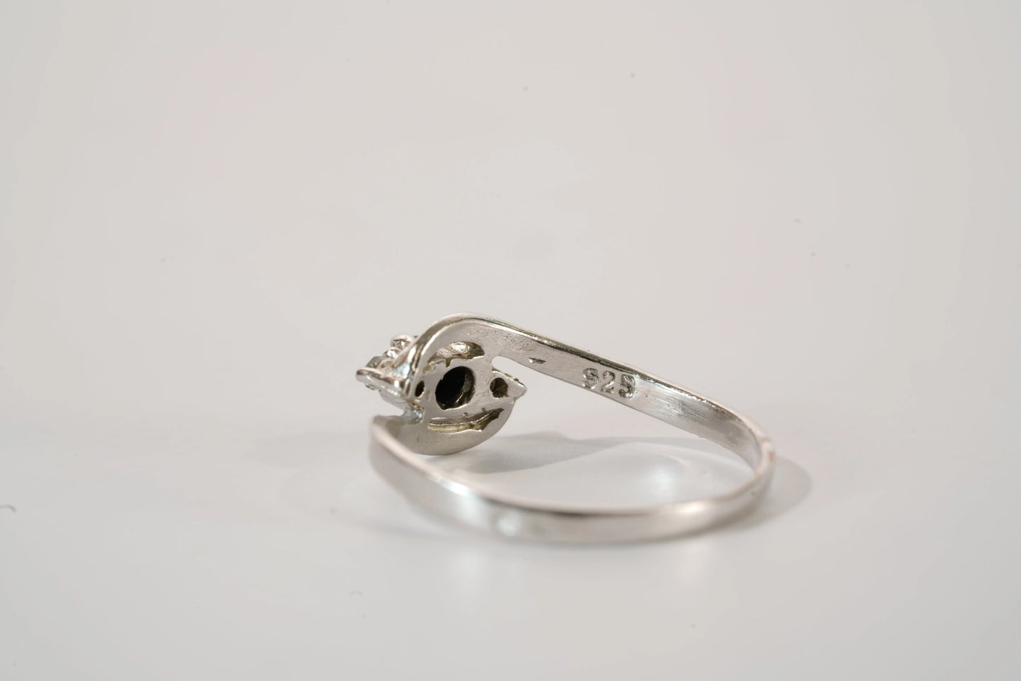 Bague en Argent avec Pierres Saphir et Zirconium Ma boutique