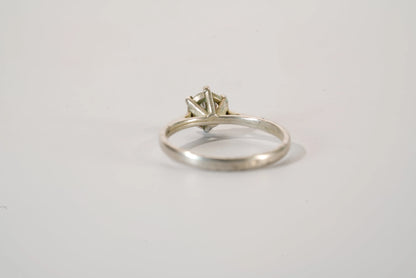 Solitaire Argent avec pierre de Zirconium Ma boutique