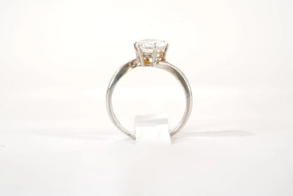 Solitaire en Argent avec pierre montée en Zirconium Ma boutique