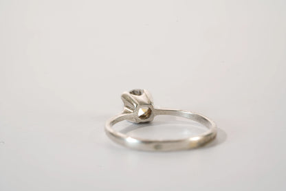 Solitaire en Argent avec pierre de Zirconium Ma boutique