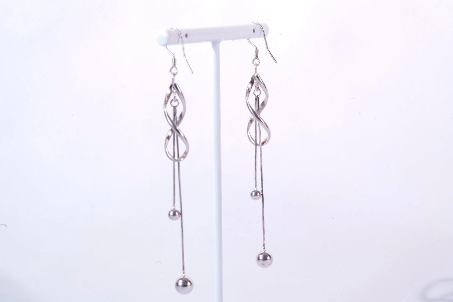 Boucles d'oreilles en Argent avec anneau torsadé autour de 2 fils Ma boutique