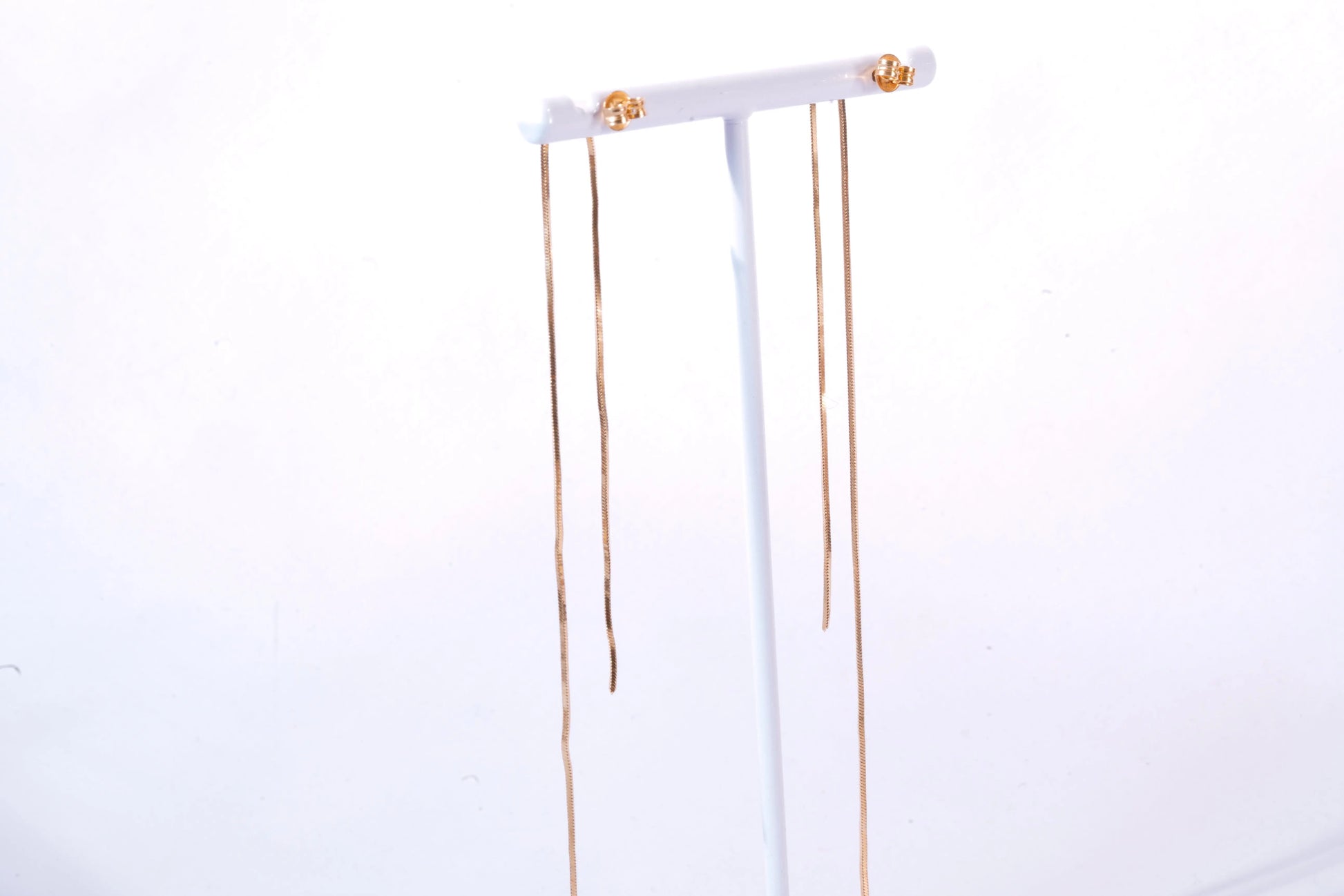 Boucles d'oreilles en Plaqué Or avec 2 fils tombants Ma boutique