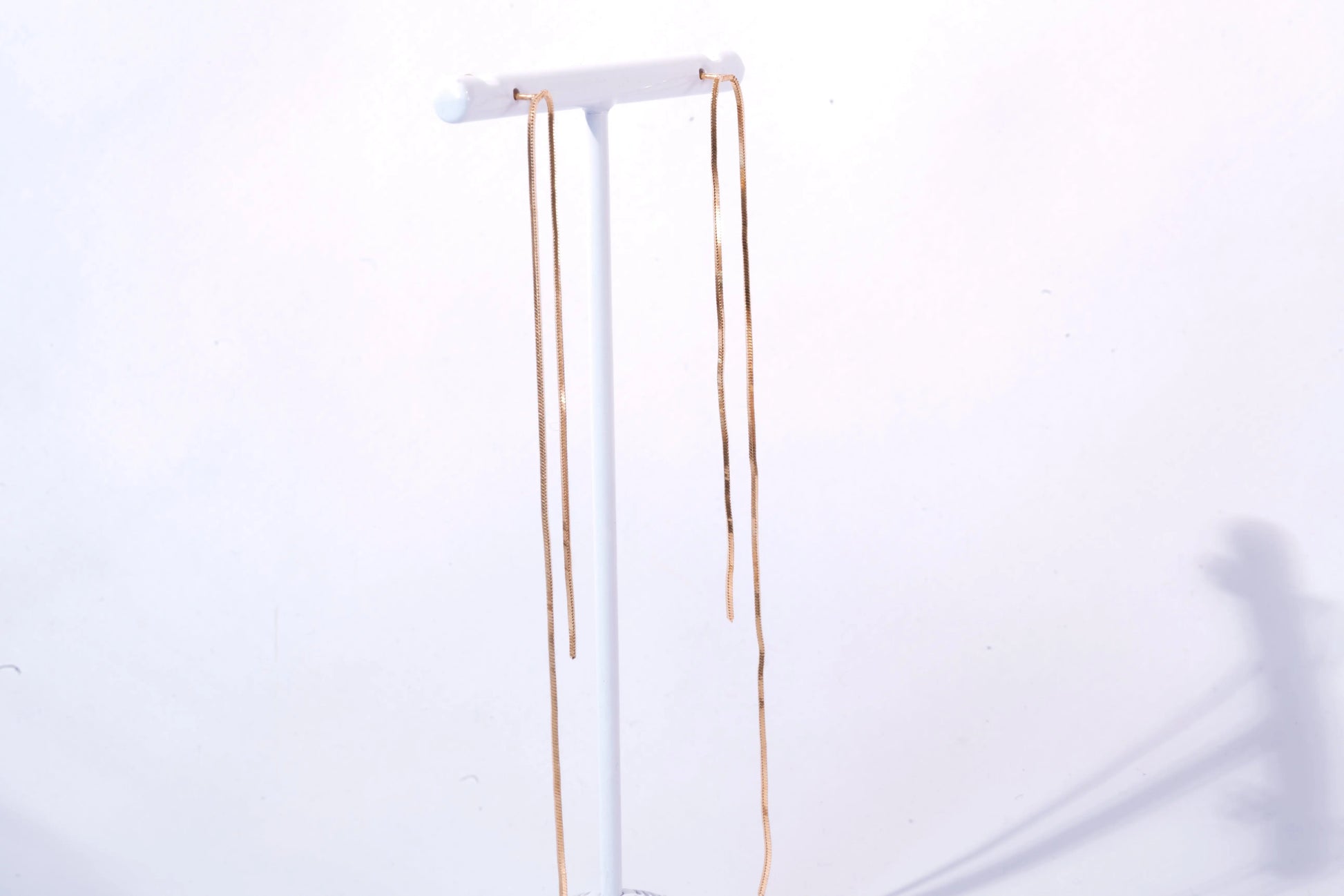 Boucles d'oreilles en Plaqué Or avec 2 fils tombants Ma boutique