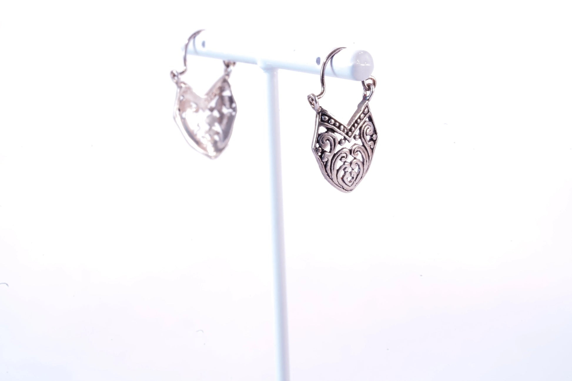Boucles d'oreilles en Argent avec motifs découpés Ma boutique