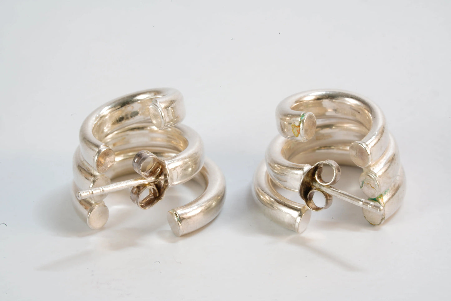 Boucles d'oreilles en Argent forme de 3 anneaux Ma boutique