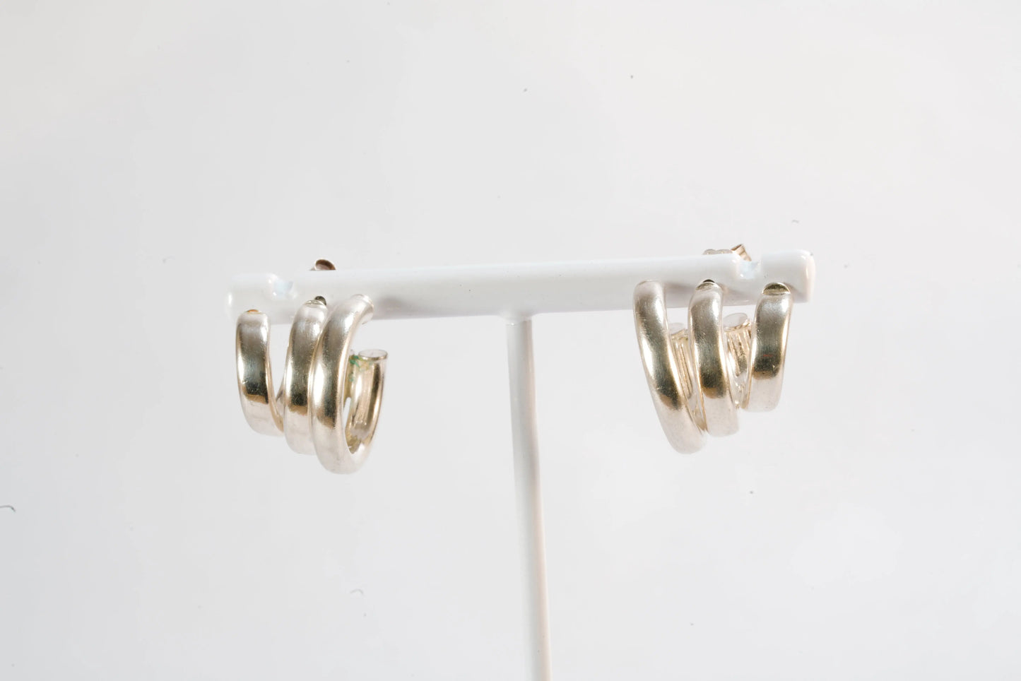Boucles d'oreilles en Argent forme de 3 anneaux Ma boutique