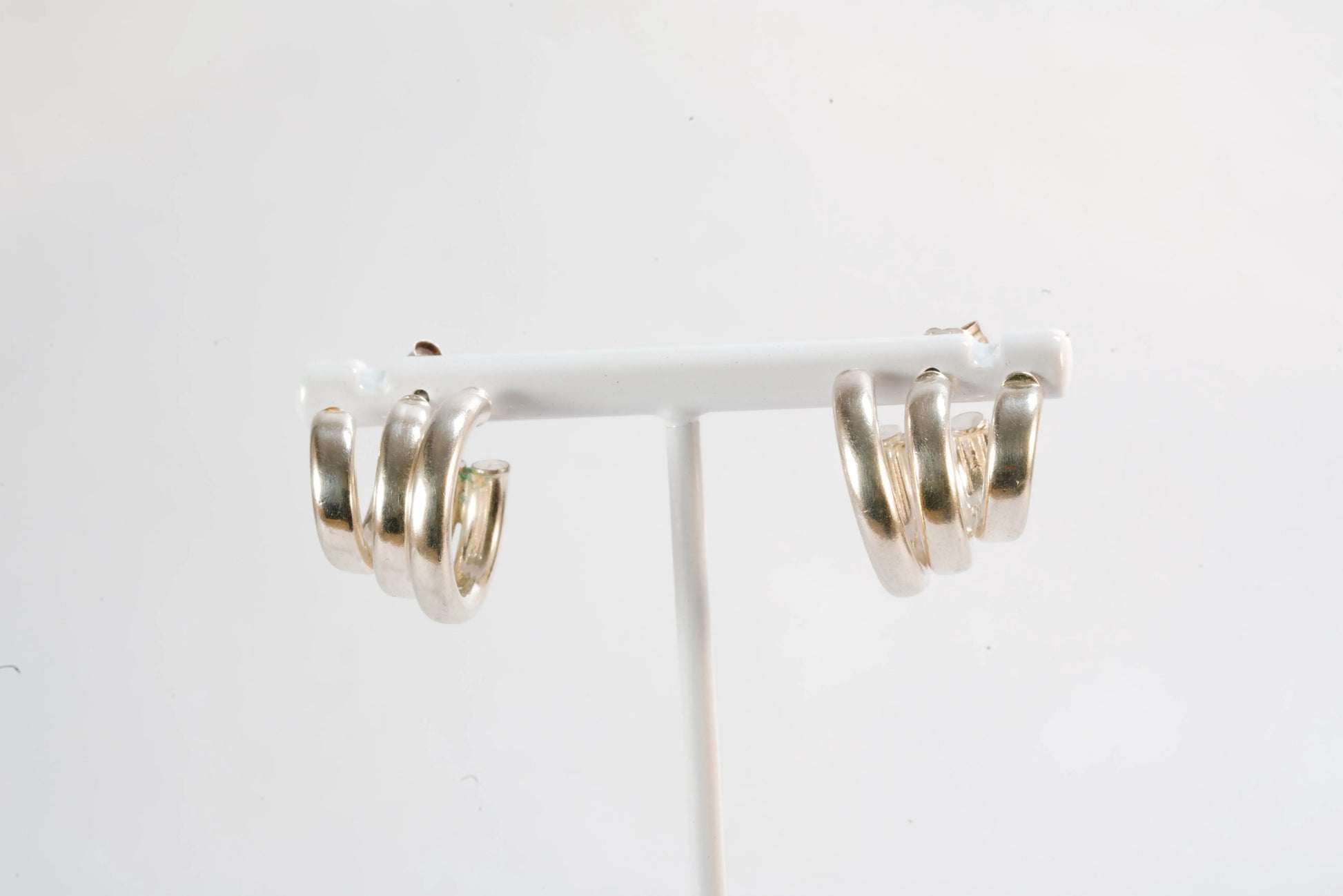 Boucles d'oreilles en Argent forme de 3 anneaux Ma boutique