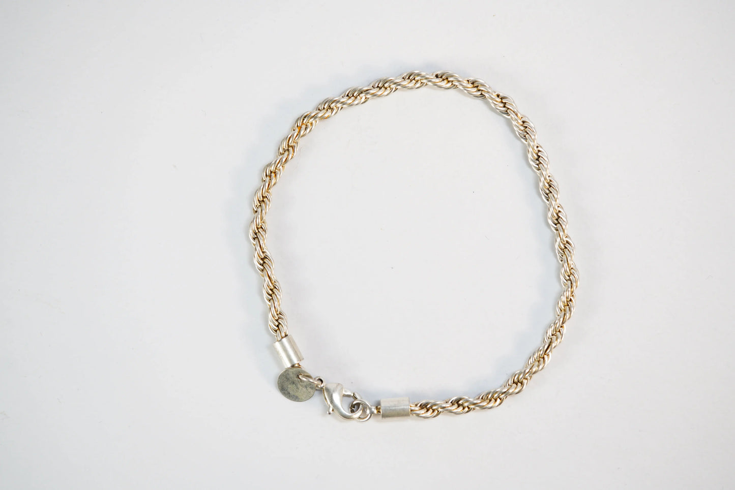 Bracelet en Argent chaine maille corde Ma boutique