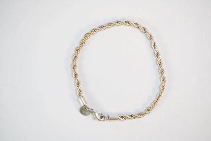 Bracelet en Argent chaine maille corde Ma boutique