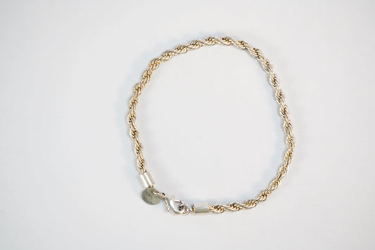 Bracelet en Argent chaine maille corde Ma boutique