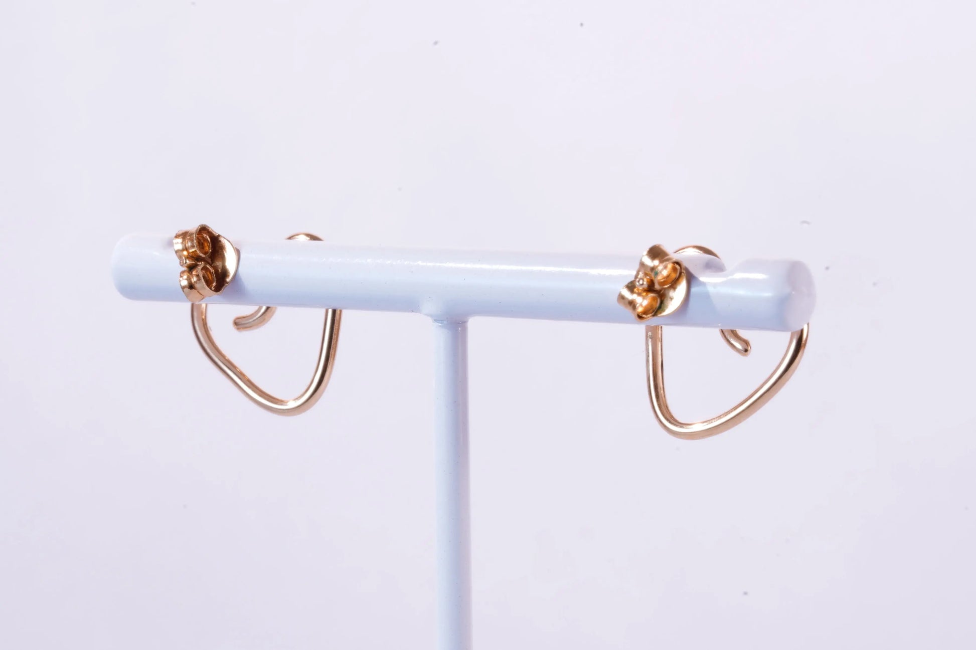 Boucles d'Oreilles forme cœur en Plaqué Or Ma boutique