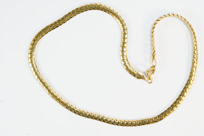 Collier MURAT en Plaqué Or chaine maille serpent Ma boutique