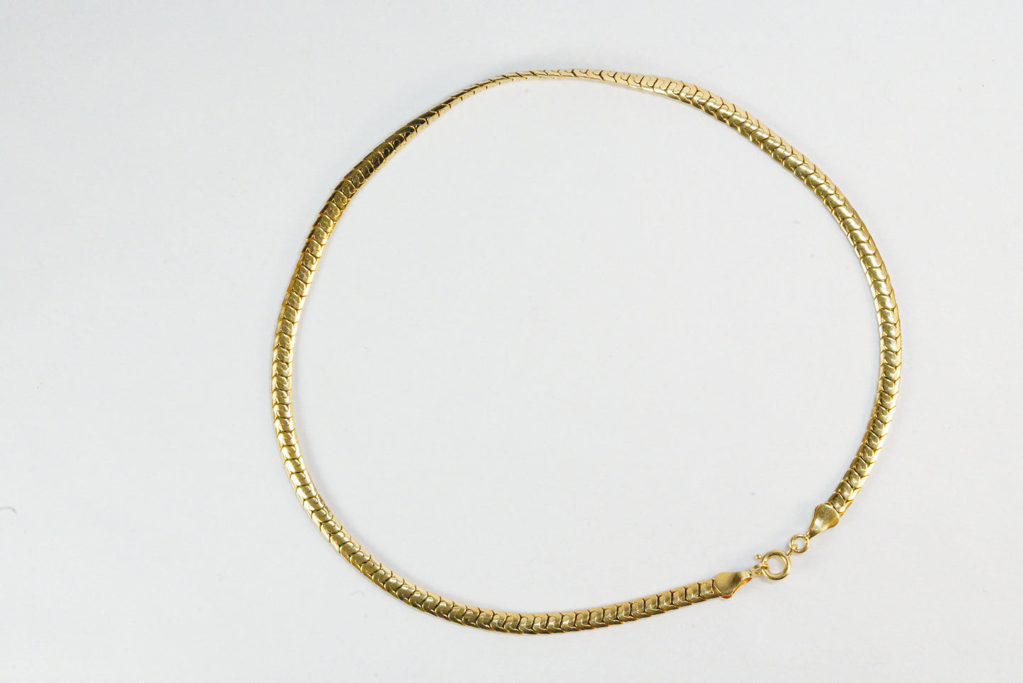 Collier MURAT en Plaqué Or chaine maille serpent Ma boutique