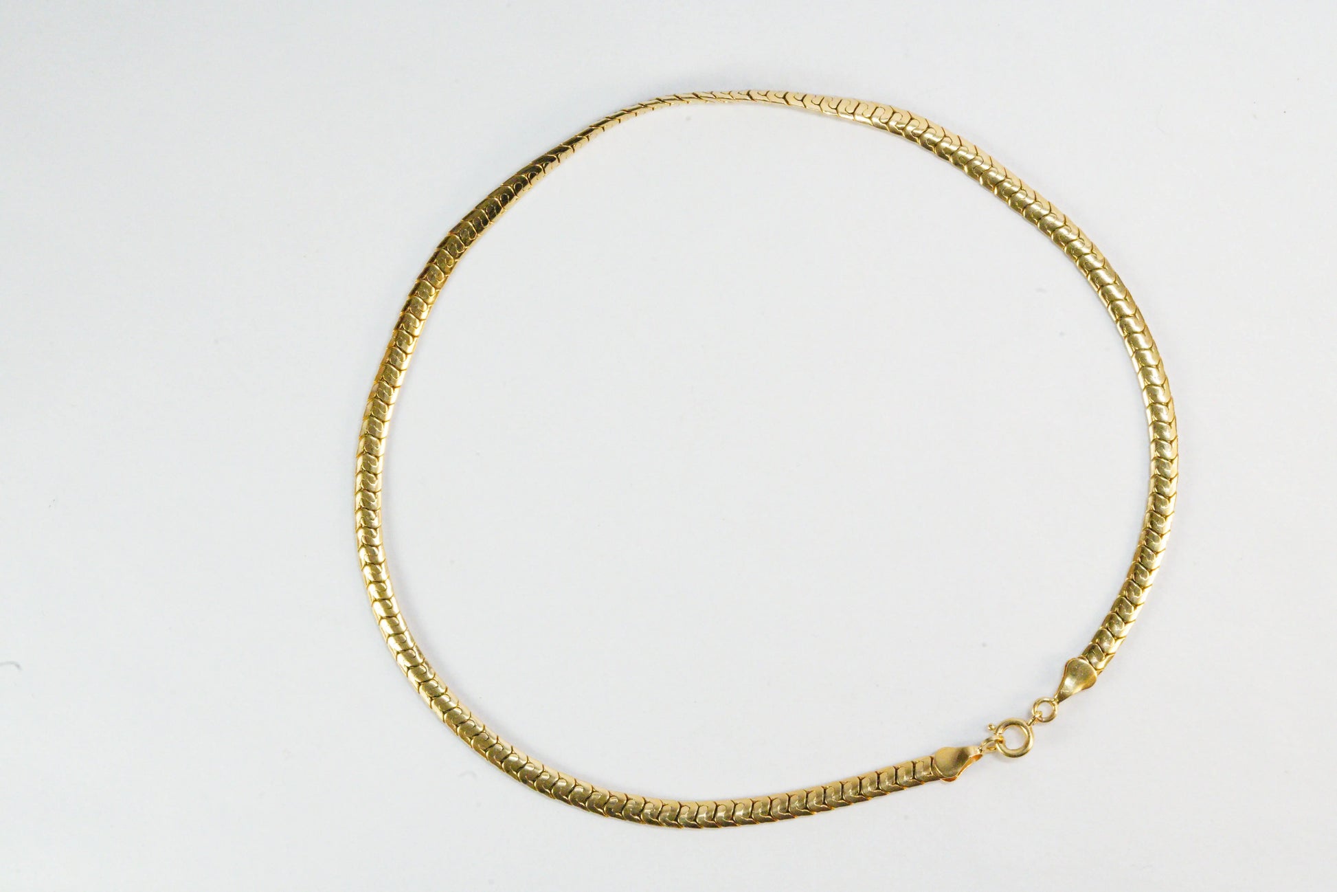 Collier MURAT en Plaqué Or chaine maille serpent Ma boutique