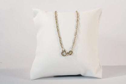 Collier en Argent avec pendentif indépendant en nacre colorée, chaîne maille corde creuse Ma boutique