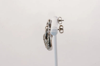 Boucles d'oreilles carrées en Argent avec pierres de Zirconium Ma boutique