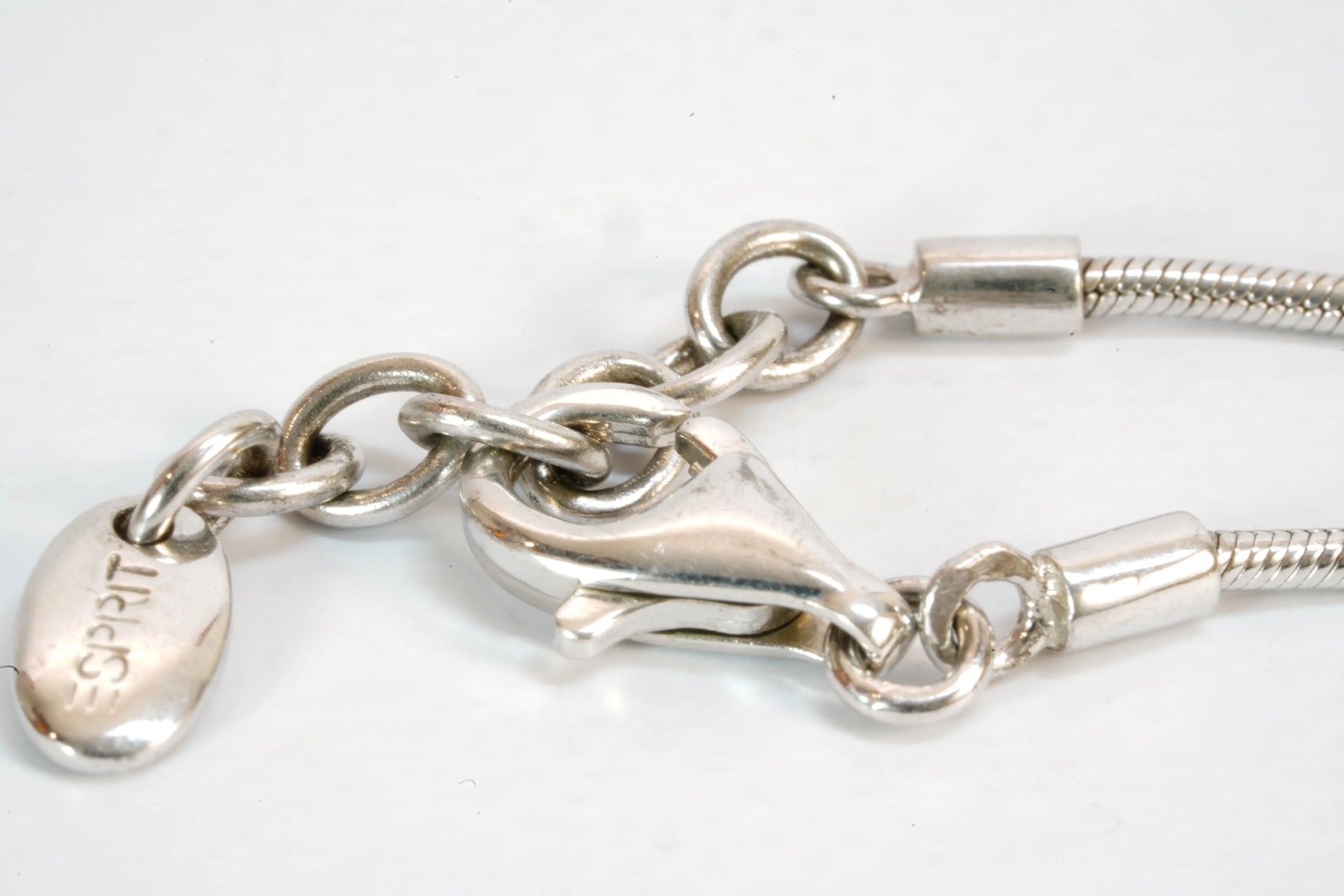 Collier en Argent avec pendentif indépendant avec pierre Bleue style Topaze et chaîne maille serpent Ma boutique