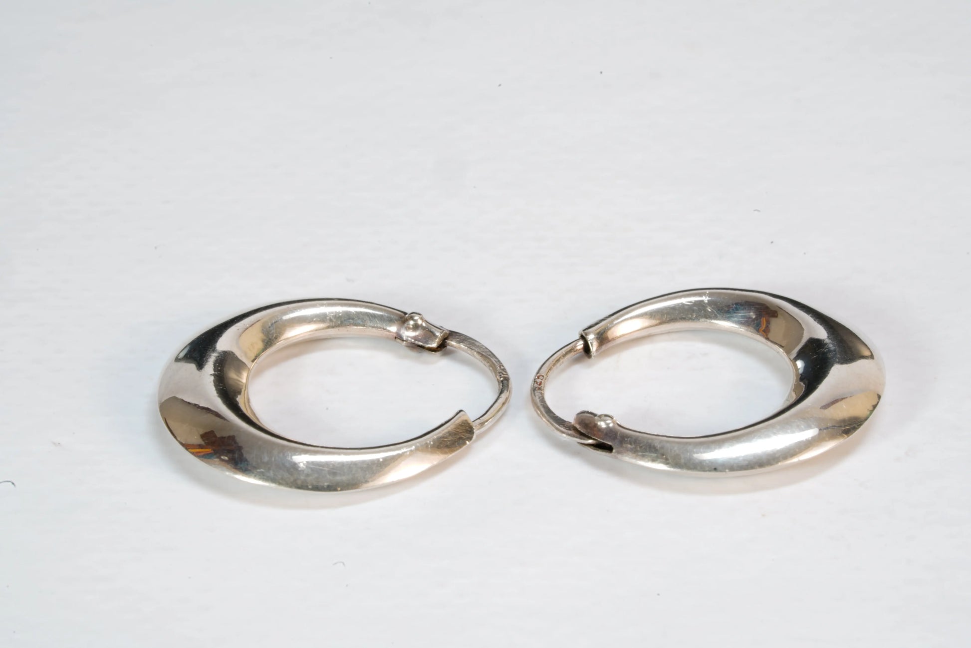 Boucles d'oreilles créoles larges en Argent Ma boutique