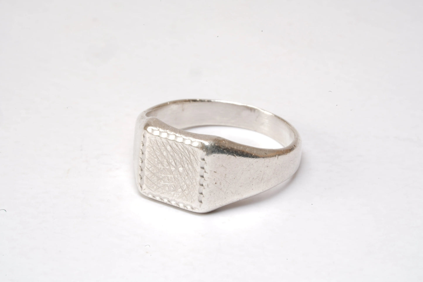 Chevalière gravée en Argent Ma boutique
