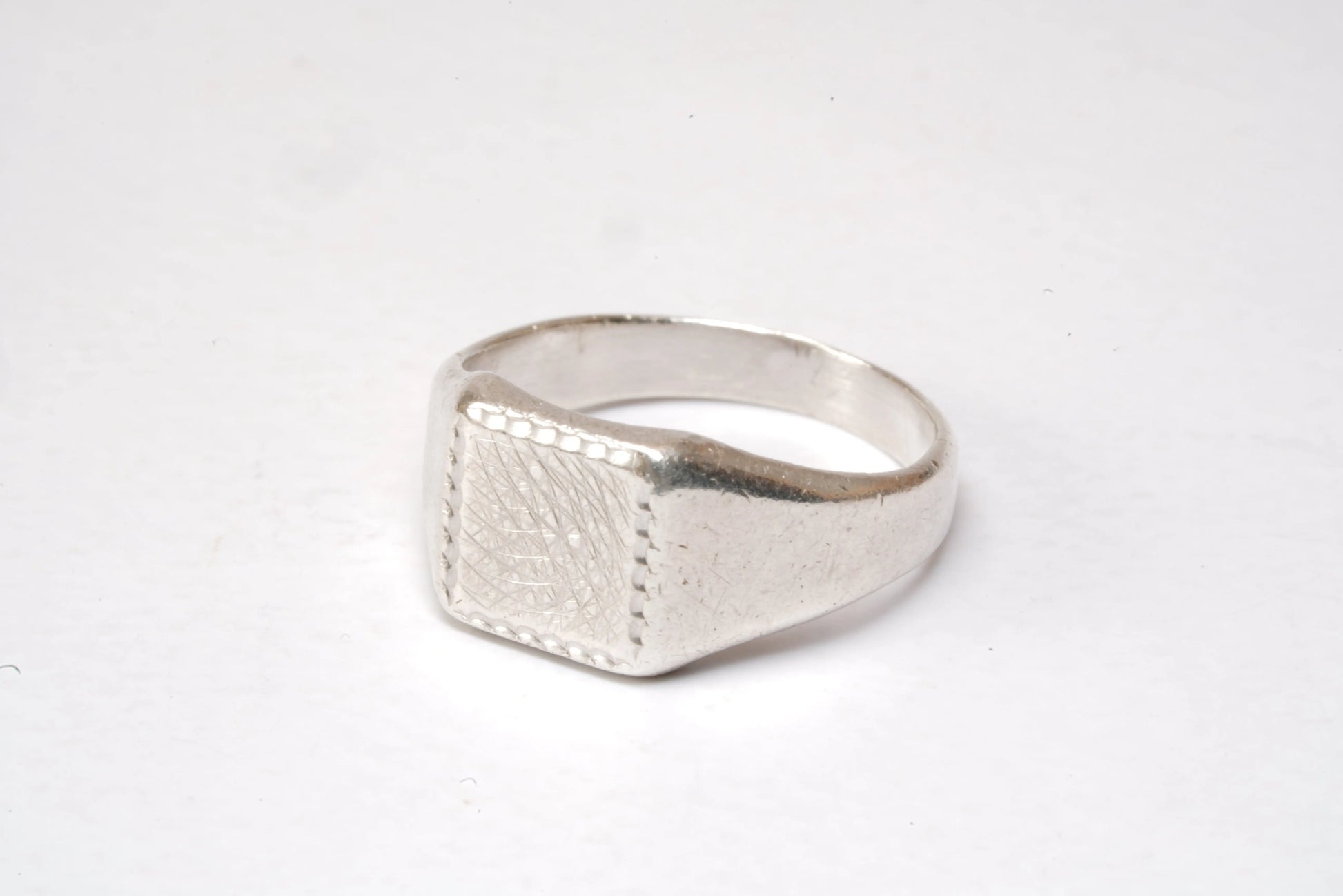 Chevalière gravée en Argent Ma boutique