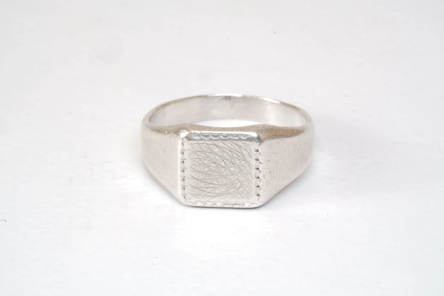 Chevalière gravée en Argent Ma boutique