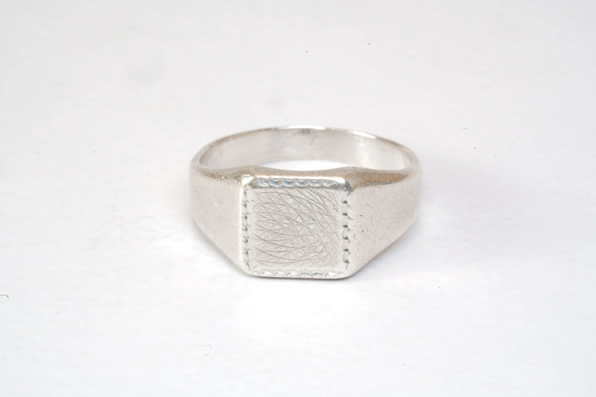Chevalière gravée en Argent Ma boutique
