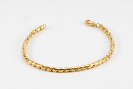 Bracelet en plaqué Or maille palmier Ma boutique