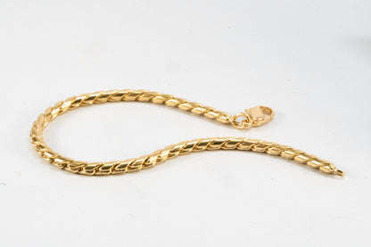 Bracelet en plaqué Or maille palmier Ma boutique