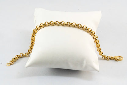 Bracelet en plaqué Or maille jaseron Ma boutique