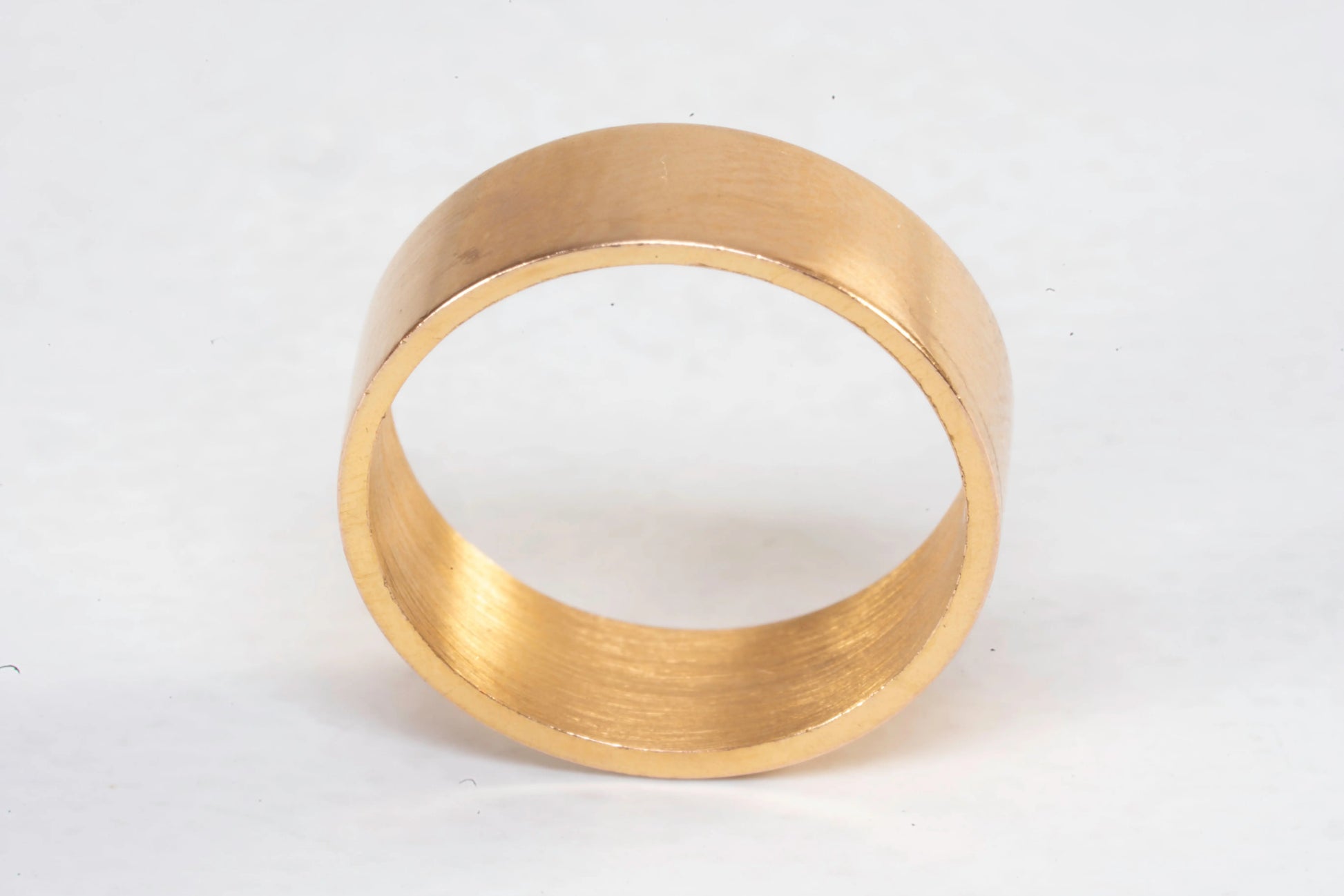 Bague en Plaqué Or anneau plat Ma boutique