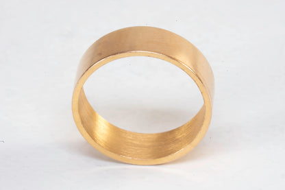 Bague en Plaqué Or anneau plat Ma boutique