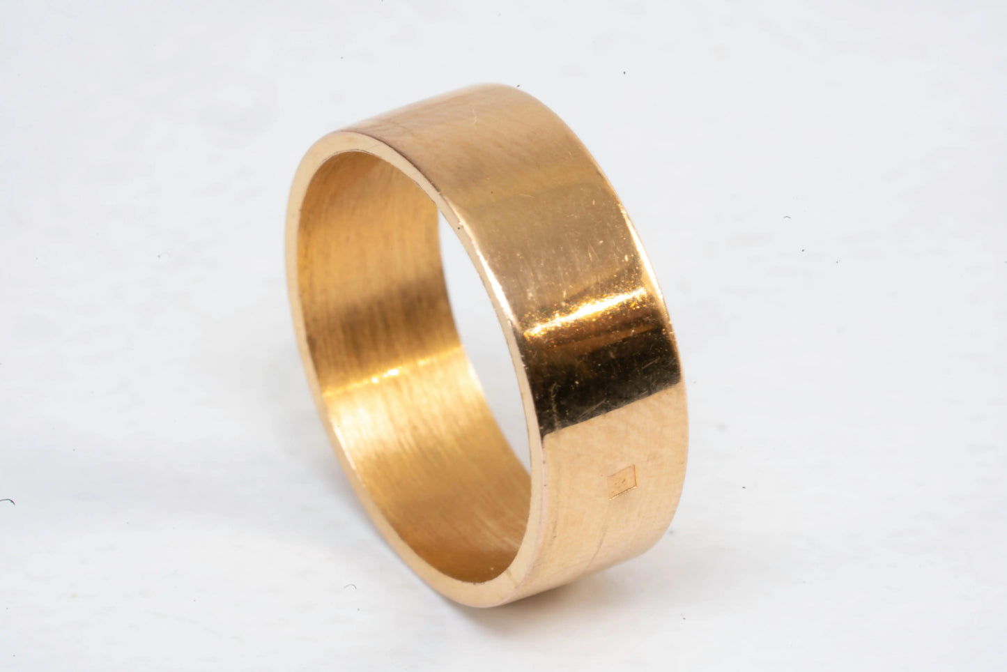 Bague en Plaqué Or anneau plat Ma boutique