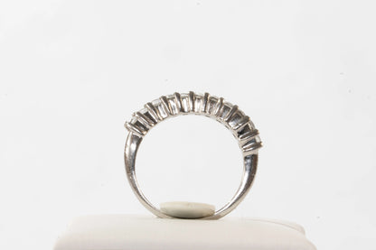 Bague en Argent forme ondulée avec pierres de Zirconium Ma boutique