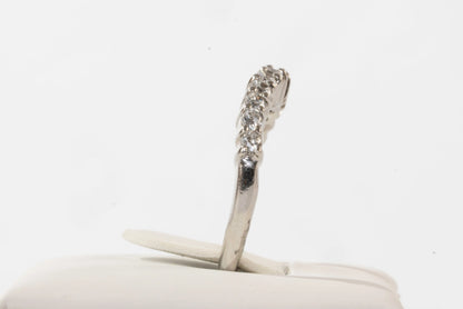 Bague en Argent forme ondulée avec pierres de Zirconium Ma boutique