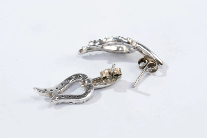 Boucles d'oreilles en Argent avec pierre de Zirconium Ma boutique