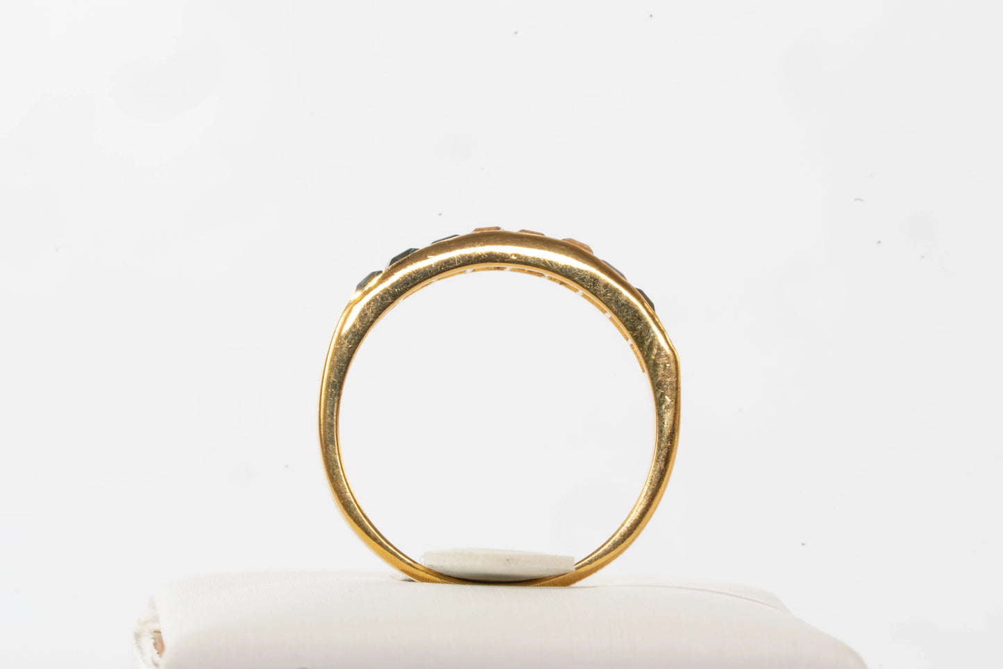 Bague en Plaqué Or avec pierres de Zirconium et pierres bleues Ma boutique