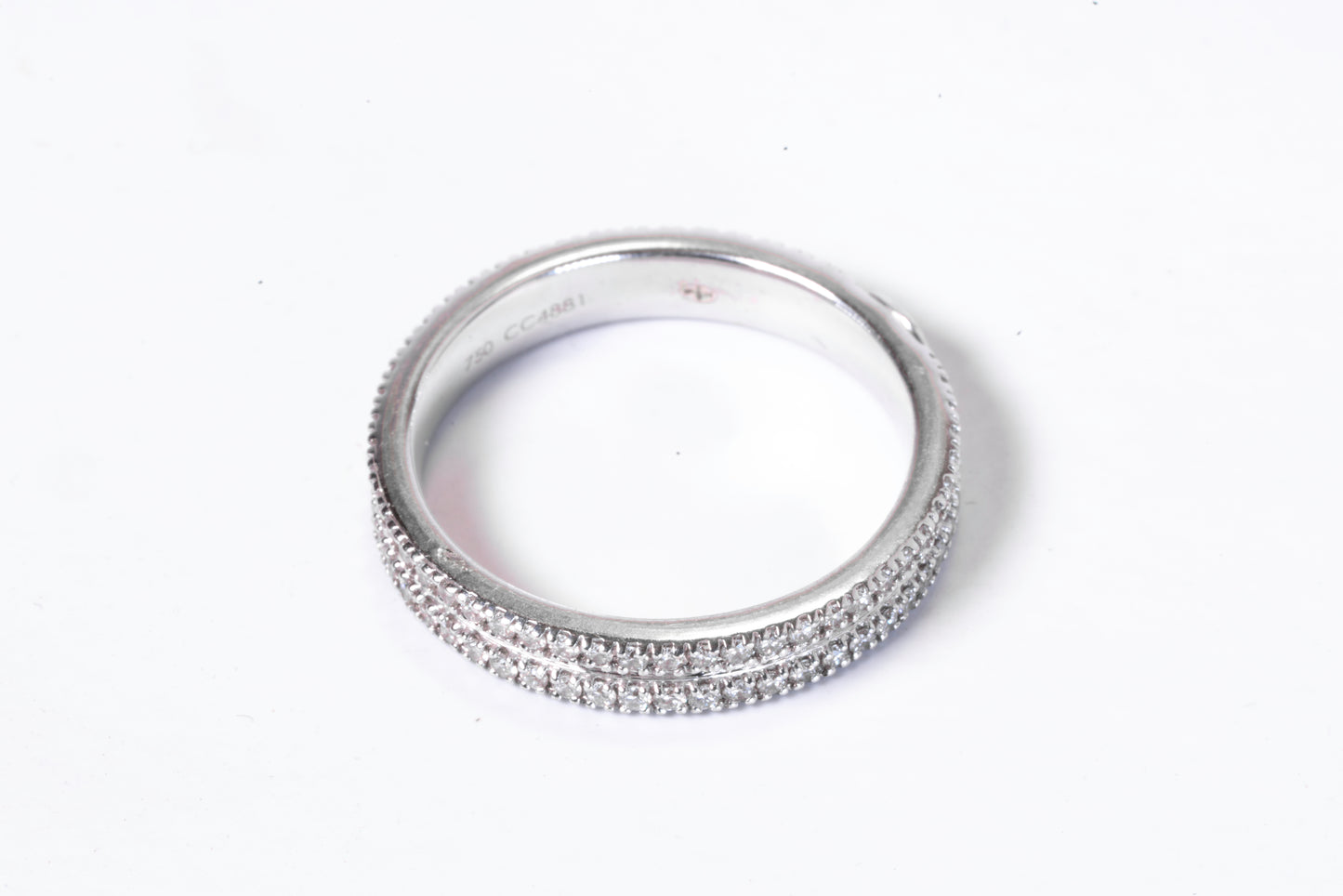 Alliance Mauboussin Double Rang Diamants – Or Blanc