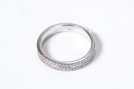 Alliance Mauboussin Double Rang Diamants – Or Blanc