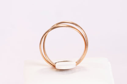 Bague Double Jonc Or Jaune 18K