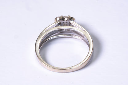 Bague Solitaire Mauboussin Chance of Love – Or Blanc et Diamants