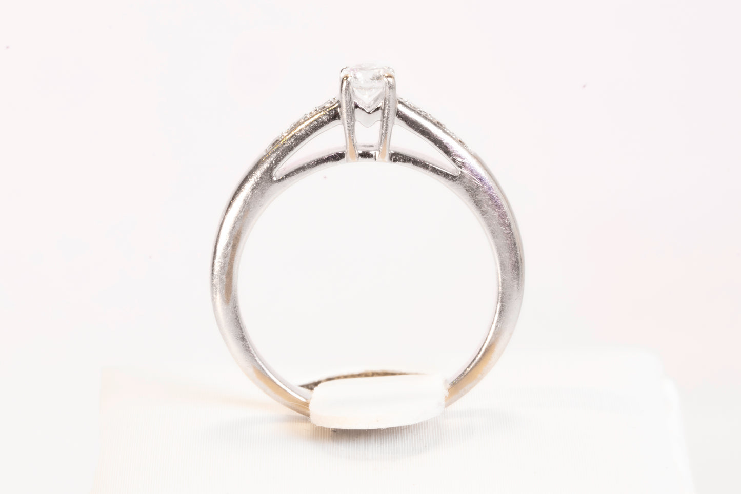 Solitaire Mauboussin "Tu Es Le Sel De Ma Vie" Diamant Or Blanc 18K