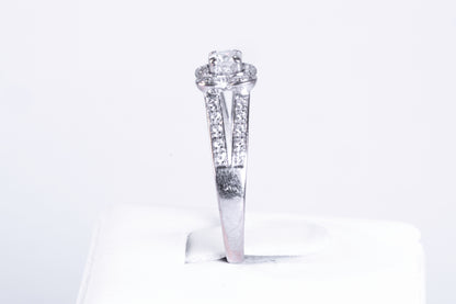 Bague Solitaire Mauboussin Chance of Love – Or Blanc et Diamants