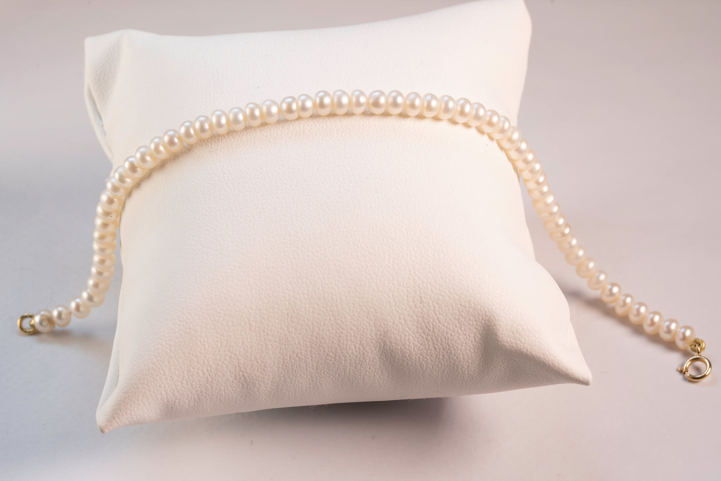 Bracelet Perles de Culture Rondes et Or Jaune