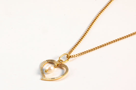 Collier Pendentif Or Jaune 18K et Perle de Culture Solitaire