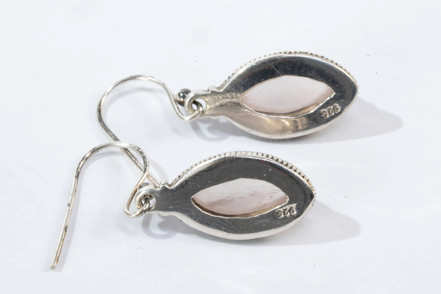Boucles d'oreilles en Argent avec pierre de quartz rose Ma boutique