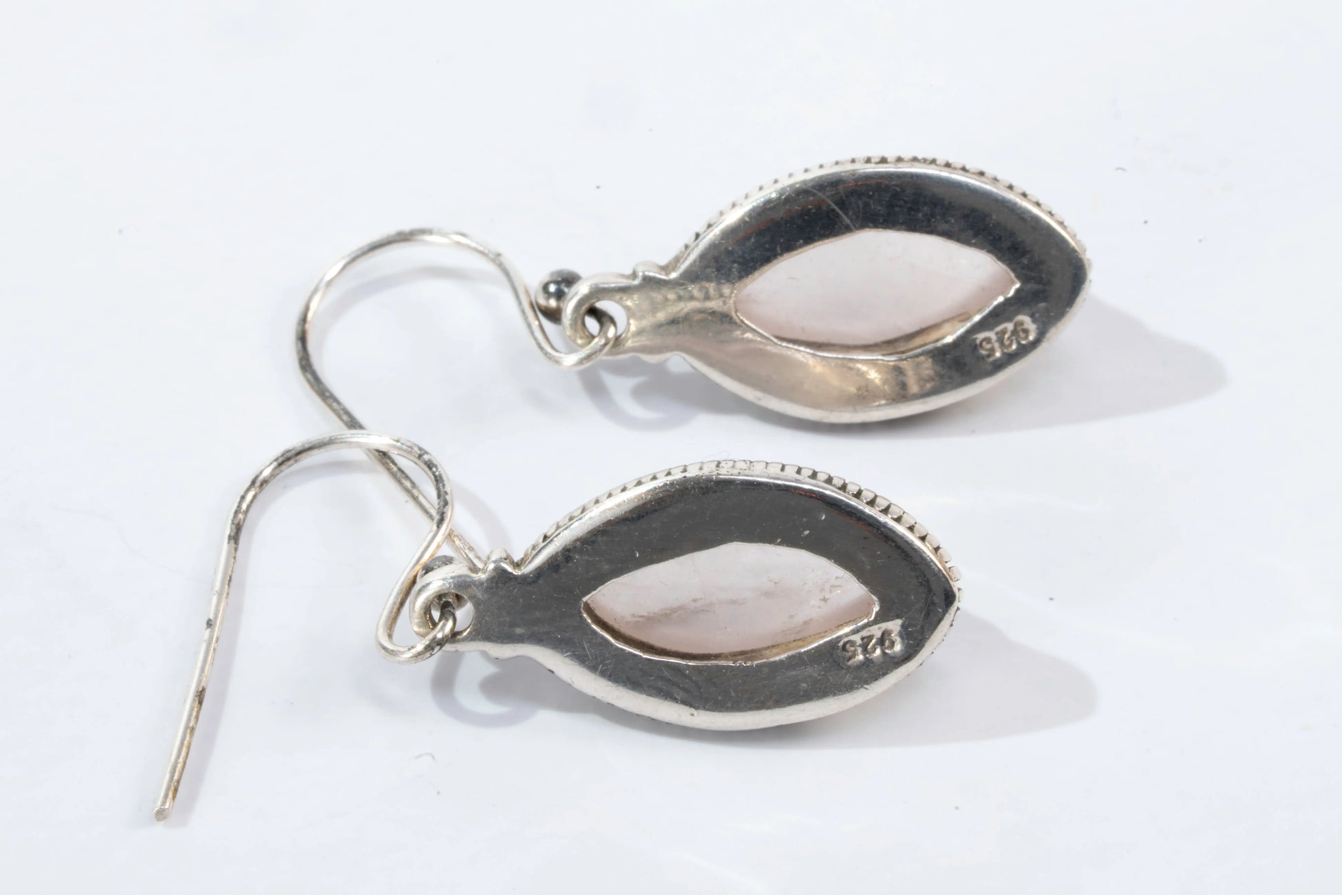 Boucles d'oreilles en Argent avec pierre de quartz rose Ma boutique