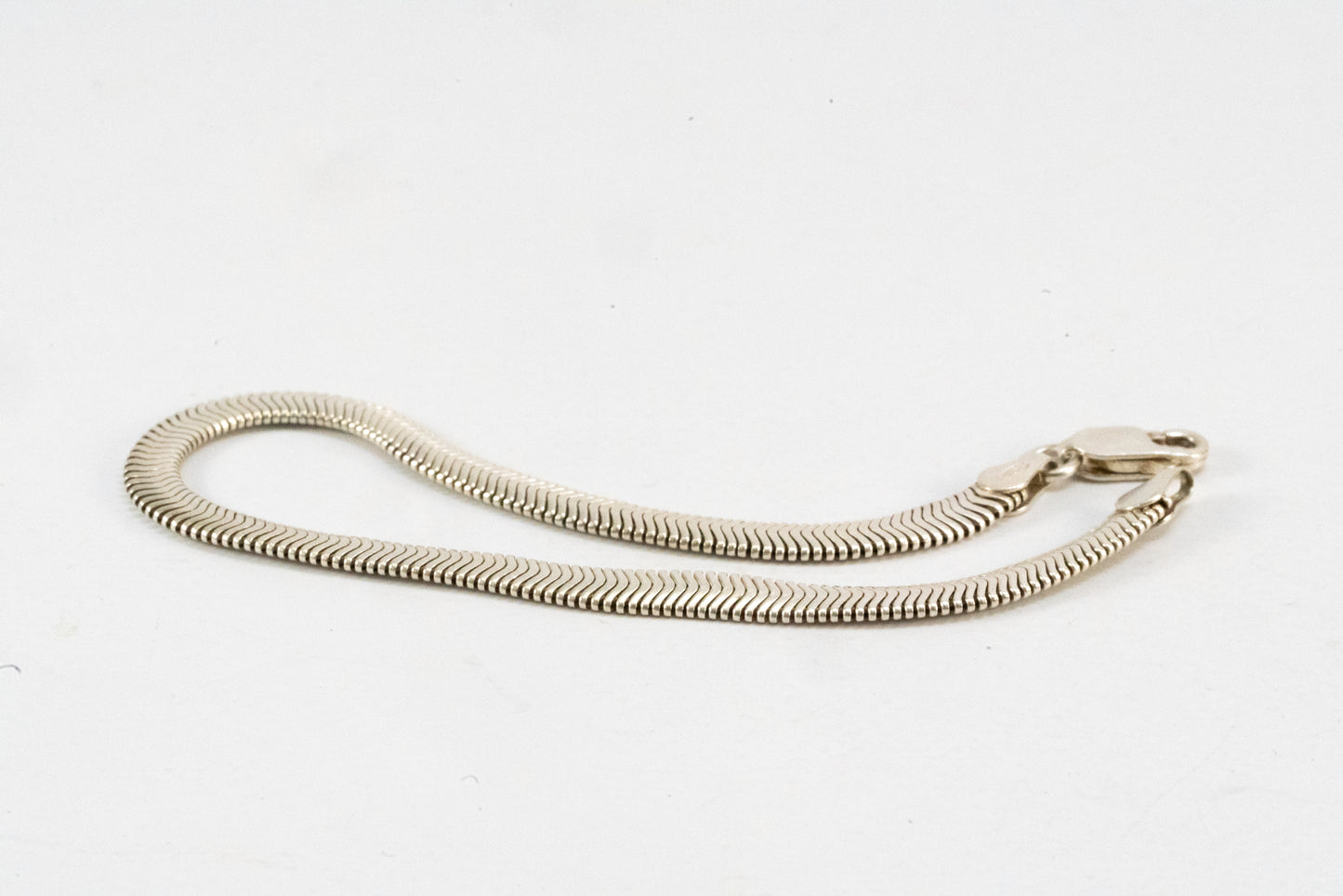 Bracelet en Argent maille serpent